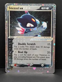 Sneasel ex 103/109 Ruby and Sapphire Holo Ultra Rare Pokemon TCG Nintendo HP - Image 1