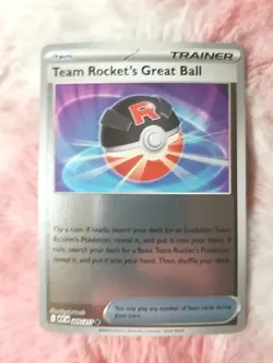 Pokemon Team Rocket's Great Ball 205/217 Me: Ascended Heroes Reverse Holo - Image 1