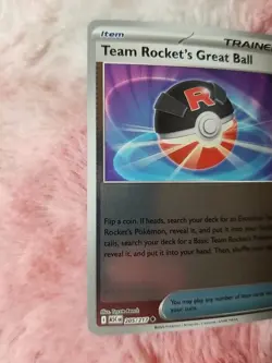 Pokemon Team Rocket's Great Ball 205/217 Me: Ascended Heroes Reverse Holo - Image 2
