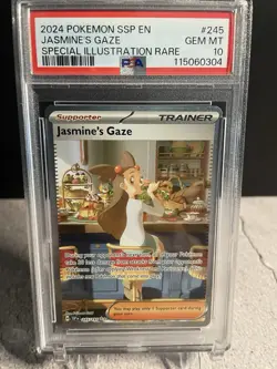 Pokemon TCG Jasmine's Gaze 245/191 Surging Sparks PSA 10 Special Illustration H… - Image 1