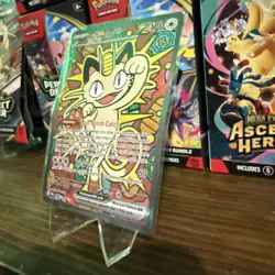 Pokemon Meowth SIR 121 Perfect Order READ bent through center - Image 5