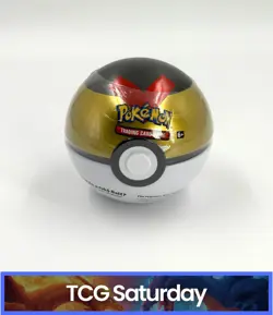 2021 POKEMON TCG LEVEL BALL POKEBALL TIN - Image 1