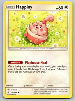 Happiny 161/214 Uncommon Unbroken Bonds Pokemon Near Mint - Image 1