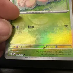 ERROR Pokemon Prismatic Evolutions Exeggcute Poke Ball Texture Shift 001/131 - Image 2
