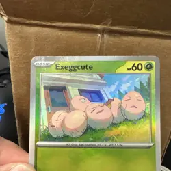 ERROR Pokemon Prismatic Evolutions Exeggcute Poke Ball Texture Shift 001/131 - Image 3