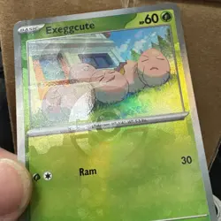 ERROR Pokemon Prismatic Evolutions Exeggcute Poke Ball Texture Shift 001/131 - Image 4