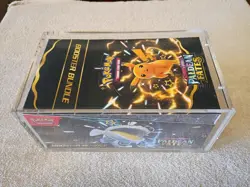 Factory Sealed Pokemon Paldean Fates Booster Bundle Display Box W/ Acrylic Case - Image 1