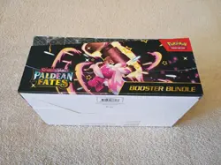 Factory Sealed Pokemon Paldean Fates Booster Bundle Display Box W/ Acrylic Case - Image 5