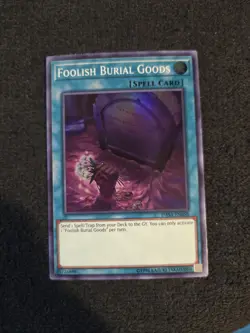 Yugioh! Foolish Burial Goods - 1st ed Super Rare - DASA-EN058 - Image 1