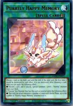 Purrely Happy Memory AMDE-EN021 Ultra Rare 1st Edition Yu-Gi-Oh! Card TCG - Image 1