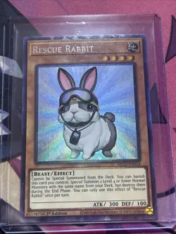 Yugioh Rescue Rabbit KICO-EN034 Collector Rare 1st Ed NM - Image 1