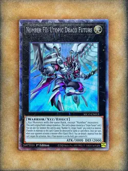 Yugioh Number F0: Utopic Draco Future KICO-EN013 Collector Rare 1st Ed NM - Image 1