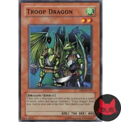 Yugioh Troop Dragon DB2-EN157 Common NM - Image 1