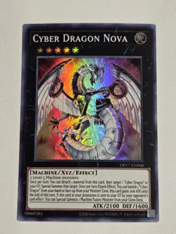 Cyber Dragon Nova OP17-EN006 Super Rare Yugioh OTS Tournament Pack 17 Unlimited - Image 1