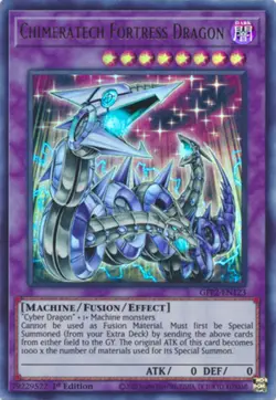 Yugioh! LP Chimeratech Fortress Dragon - GFP2-EN123 - Ultra Rare - 1st Edition L - Image 1