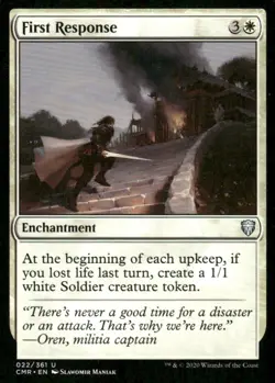 First Response 022/361 Commander Legends MTG Magic the Gathering card - Image 1