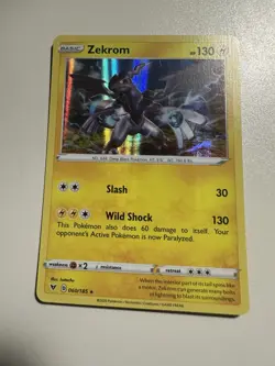 Zekrom Pokemon Trading Card Game Card 60/185 Holographic Rare - Image 1