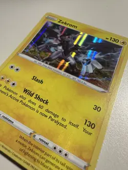 Zekrom Pokemon Trading Card Game Card 60/185 Holographic Rare - Image 2
