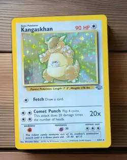 Kangaskhan Pokemon 1999 Jungle Set 5/64 Holo Rare Unlimited MP WOTC TCG 151 Card - Image 1