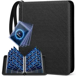 Card Binder 9 Pocket, Trading Card Binder with Card Display Design, 720 Doubl... - Image 1