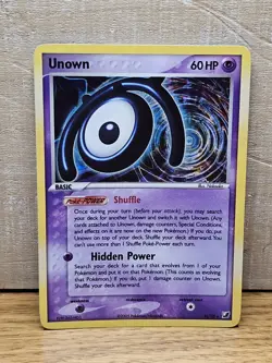 Unown M/28 Unseen Forces Holo Rare Pokemon Card TCG - Image 1
