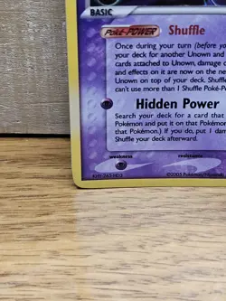 Unown M/28 Unseen Forces Holo Rare Pokemon Card TCG - Image 5