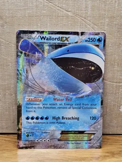 Wailord EX 38/160 Primal Clash Holo Rare Pokemon Card TCG - Image 1