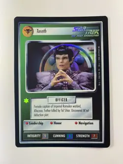 Toreth FOIL Reflections STAR TREK CCG card game rare Decipher - Image 1