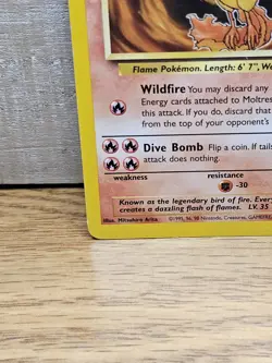 Moltres 27/62 Fossil Non-Holo Rare Vintage Pokemon Card TCG - Image 5