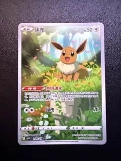 Eevee 0115/15 S-Chinese Gem Pack Vol 2 CBB2C Exclusive Full Art Pokemon Card - Image 1