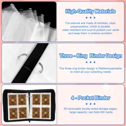 Collectible Trading Card Albums,Collectible Trading Card Protective Sleeves,C... - Image 3