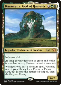 MTG - Karametra, God of Harvests - Commander 2020 - X1 - (LP) - - Image 1