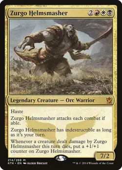 MTG - Zurgo Helmsmasher - Khans of Tarkir - X1 - (LP) - - Image 1