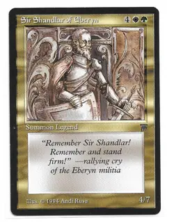 Magic the Gathering ~ MTG ~ 1x Sir Shandlar of Eberyn ~ LEGENDS ~ M/NM - Image 1