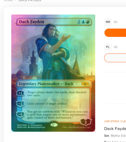 Mtg - FOIL - NM - Dack Fayden - Fedelta di Ravnica: Mythic Edition - Image 1