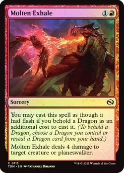 Molten Exhale NM x4 Foil Tarkir: Dragonstorm [TDM] MTG Common #113 Near Mint x4 - Image 1