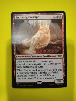 MTG TCG Enduring Courage Duskmourn: House of Horror Regular - Image 1