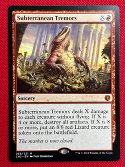 MTG 1X Subterranean Tremors X1 Conspiracy: Take the Crown Magic - NM/MT - Image 1