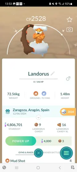 Pokemon Go Legendary Shiny Landorus - Image 1