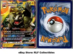 2017 Pokemon, S&M Crimson Invasion, #74/111 Alolan Golem GX, Holo Ultra Rare (b) - Image 1