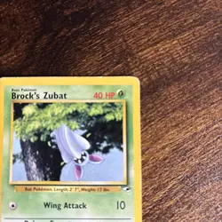 BROCK'S ZUBAT 74/132 GYM HEROES SET POKEMON UNLIMITED TCG Card - Image 3