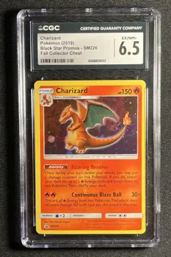Pokemon Card Charizard SM226 Black Star Promo 2019 Graded CGC 6.5 w/ SWIRL - Image 1