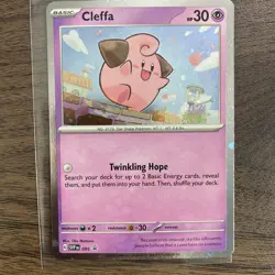 Pokemon Cleffa SVP095 NM Black Star Promo Holo Scarlet & Violet TCG Card 095 - Image 1