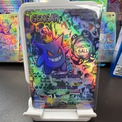 Pokemon Gengar Full Art Holo Card 150 HP Ghost Pokemon - Image 1