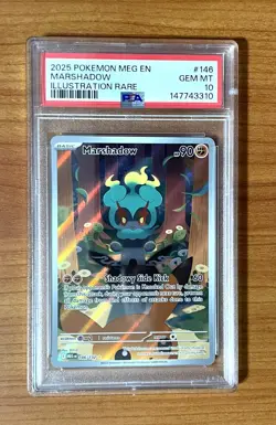 Pokemon, Mega Evolution, Marshadow SIR Card, PSA 10, 146/132 - Image 1
