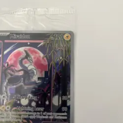 Miraidon Black Star SEALED PROMO Scarlet & Violet # 013 Full Art Pokemon Card - Image 3