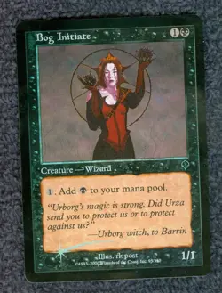 BOG INITIATE foil INVASION Magic the Gathering Unplayed - Image 1