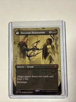 MTG Decorum Dissertation (Borderless) Secrets of Strixhaven Regular - Image 1