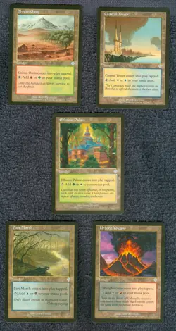 INVASION 5 DUAL LANDS Magic the Gathering Unplayed Near Mint - Image 1
