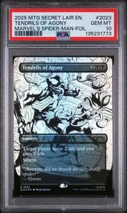 MTG TENDRILS OF AGONY 2023 PSA 10 Secret Lair x Marvel's Spider-Man 2025 Foil - Image 1